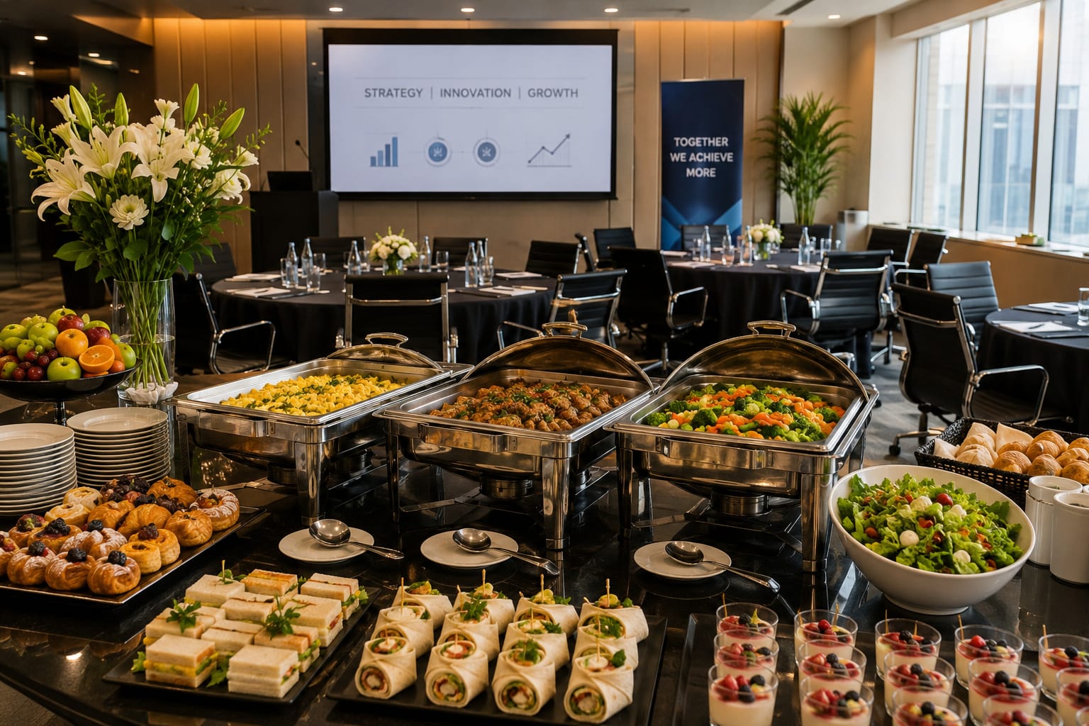 Corporate Catering presentation at Magnoliya Grand