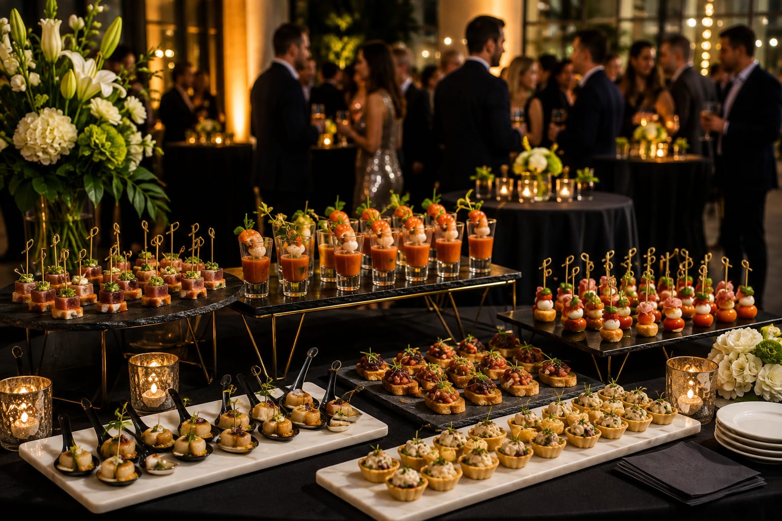 Cocktail & Hors d'Oeuvres Receptions presentation at Magnoliya Grand